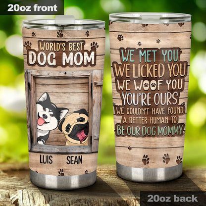 I Woof You You're Mine - Personalized Dog Tumbler