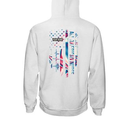 Proud Nurse - Personalized Independence Day T-shirt and Hoodie