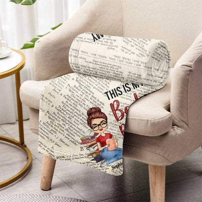 This Is My Book Reading Blanket - Personalized Book Blanket