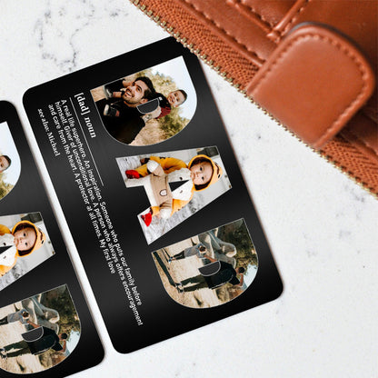 Dad Definition - Personalized Father's Day Father Wallet Insert Card