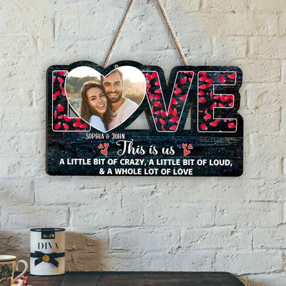 This Is Us - Couple gift for husband, wife, boyfriend, girlfriend - Personalized Wood Sign