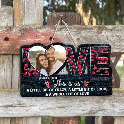 This Is Us - Couple gift for husband, wife, boyfriend, girlfriend - Personalized Wood Sign