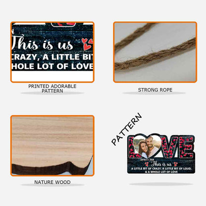 This Is Us - Couple gift for husband, wife, boyfriend, girlfriend - Personalized Wood Sign