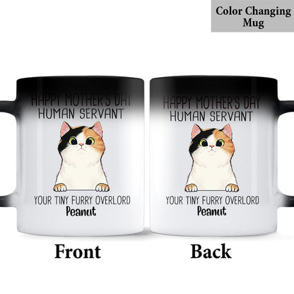 Human Servant - Personalized Cat Mug