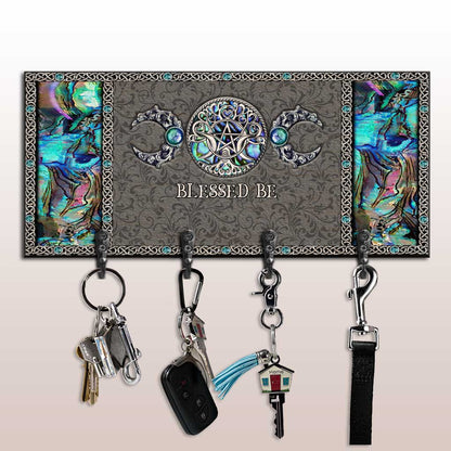 Witchy Vibes Triple Moon - Personalized Witch Key Rack