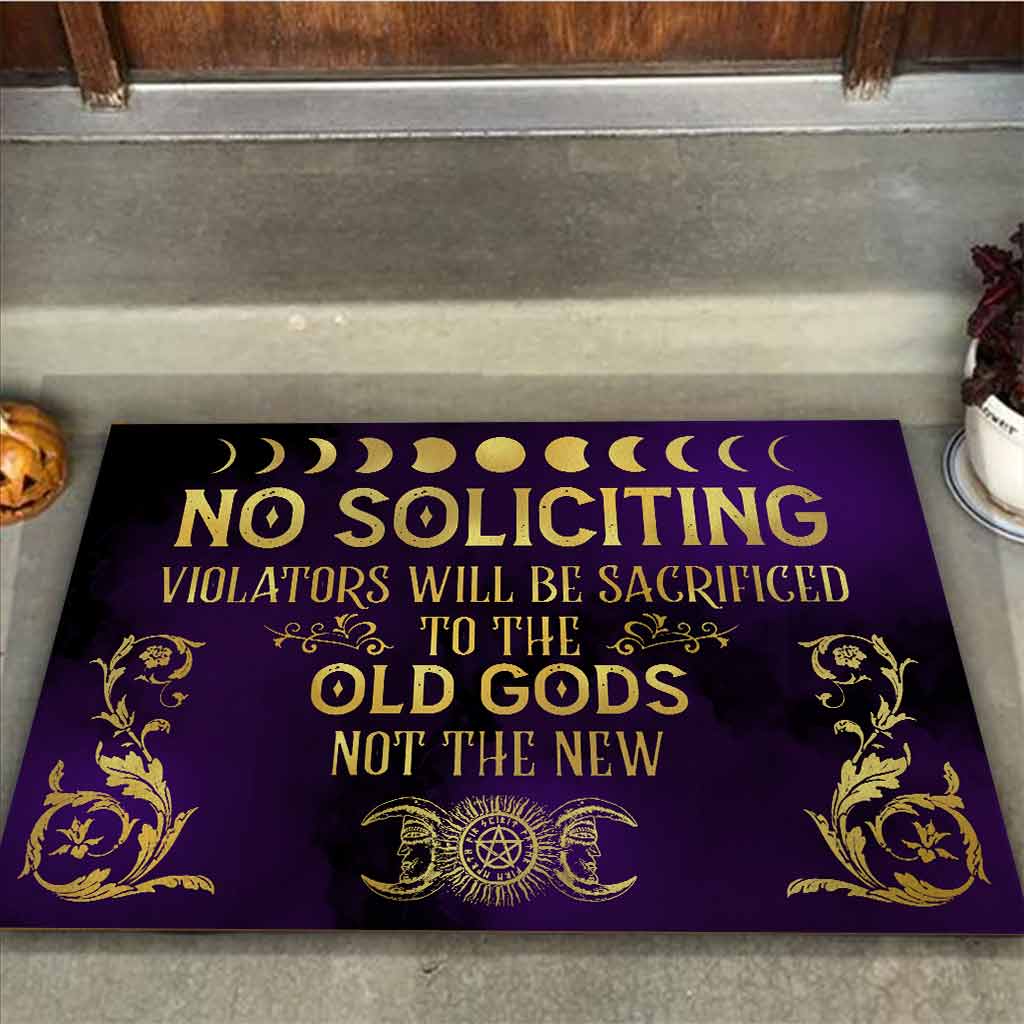 No Soliciting - Witch Doormat