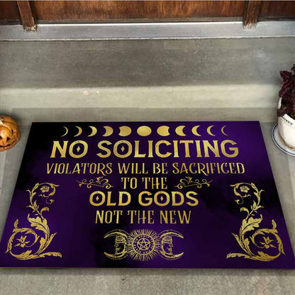 No Soliciting - Witch Doormat