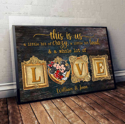 This Is Us - Personalized Couple Mouse Canvas And Poster