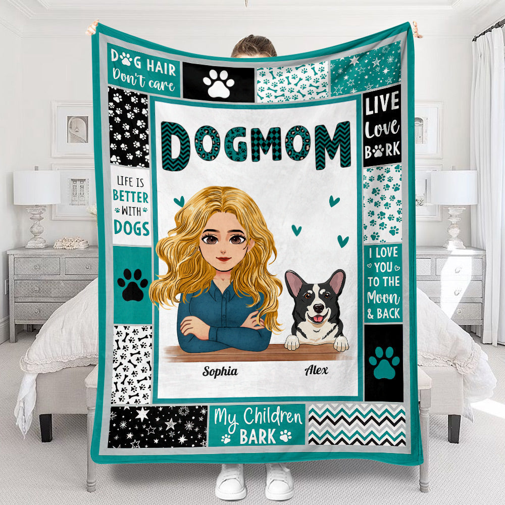 Fur Mom - Personalized Mother's Day Dog Blanket