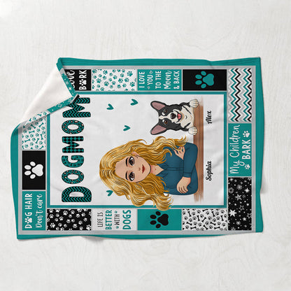 Fur Mom - Personalized Mother's Day Dog Blanket
