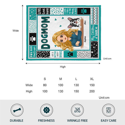 Fur Mom - Personalized Mother's Day Dog Blanket