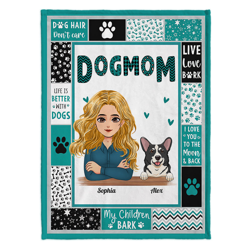Fur Mom - Personalized Mother's Day Dog Blanket