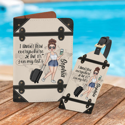 I Haven't Been Everywhere - Personalized Travelling Leather Luggage Tag & Passport Holder