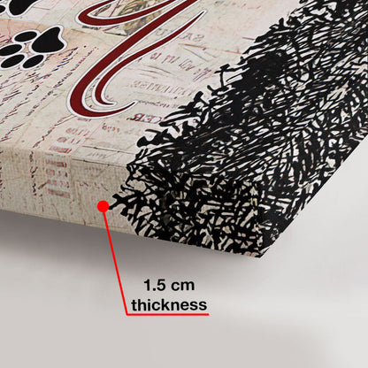 You And Me And The Dogs - Personalized Dog Canvas And Poster