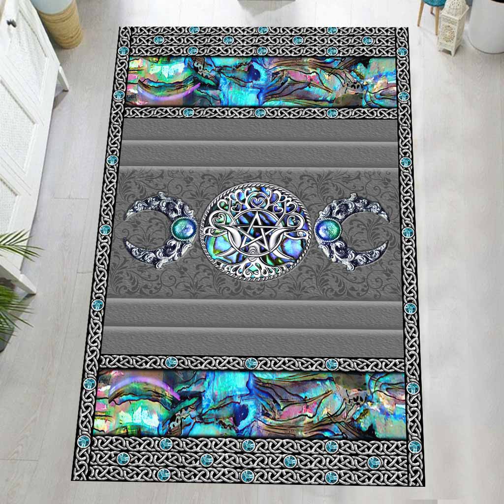 My Spirit Triple Moon - Witch Rug With 3D Pattern Print