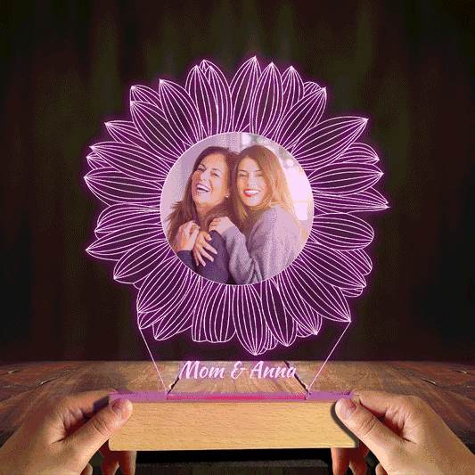 You Are My Sunshine - Gift for mom, grandma, sister, daughter, son, brother, grandpa, dad, wife, husband, friend - Personalized Shaped Plaque Light Base