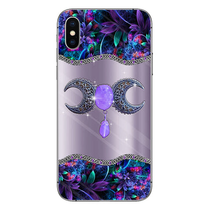 Mystery Witch Triple Moon - Personalized Phone Case With 3D Printed