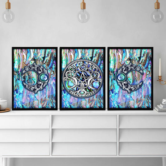 Triple Moon - Witch Poster & Canvas Set