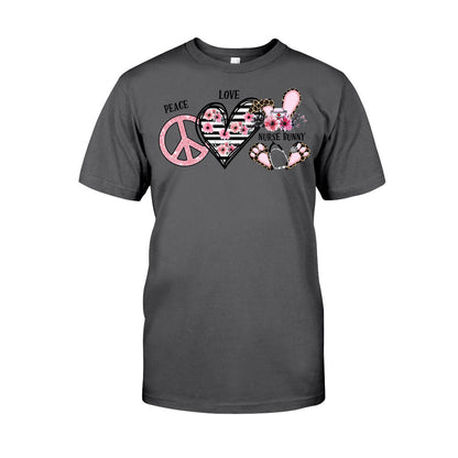 Peace Love Nurse Bunny - Personalized T-shirt and Hoodie