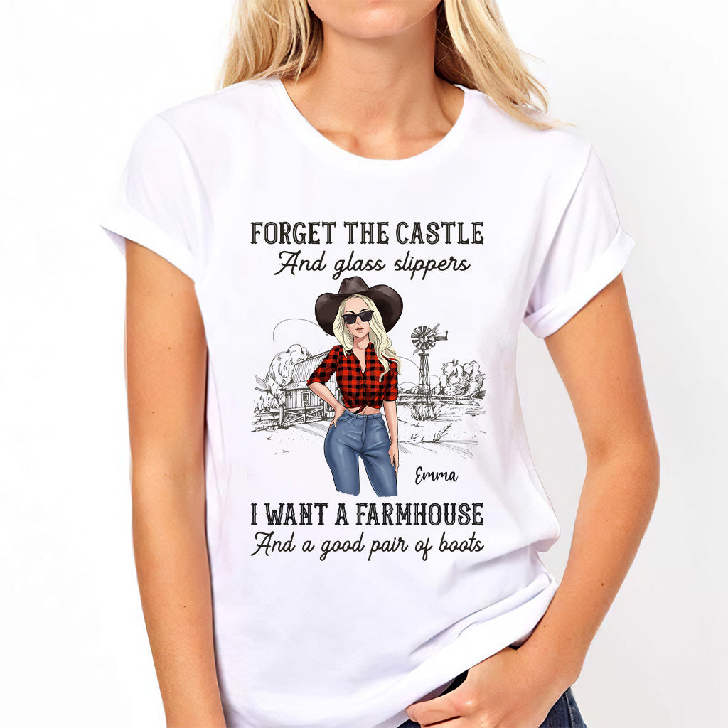 I Want A Farmhouse And A Good Pair Of Boots - Personalized Horse T-shirt and Hoodie