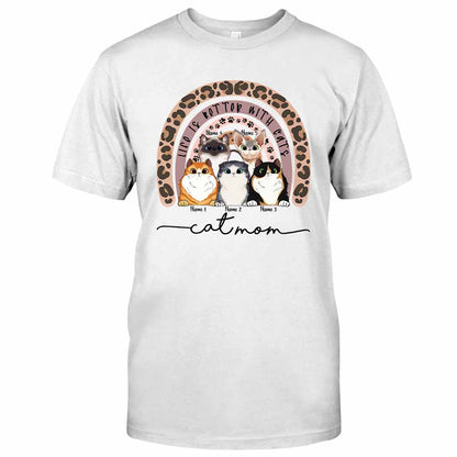 Cat Mom - Personalized Cat T-shirt and Hoodie