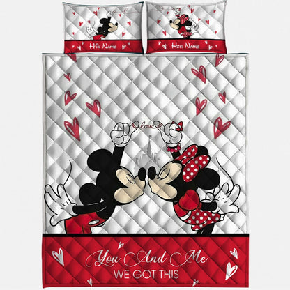 Magic Couple - Personalized Mouse Quilt Set