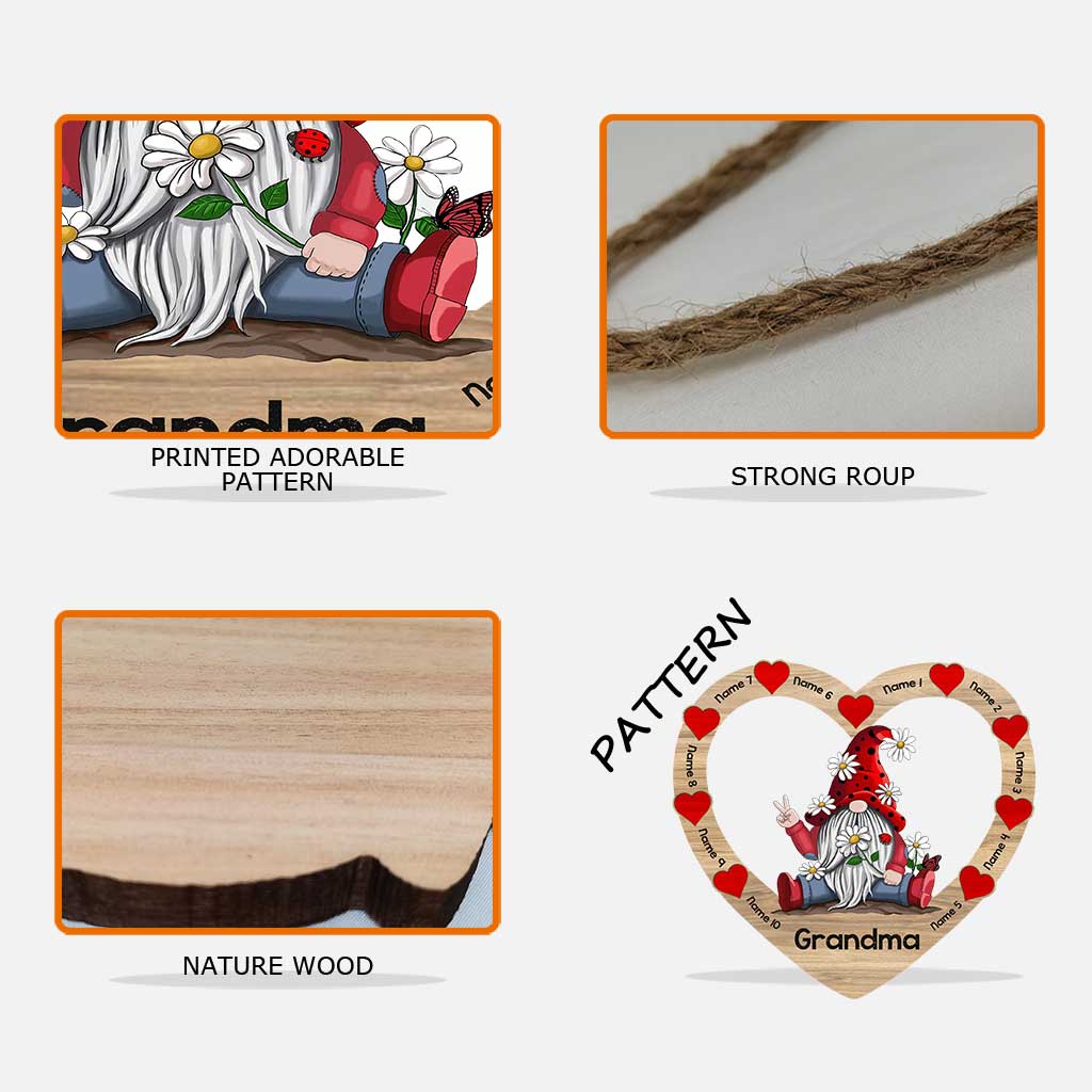 Grandma - Personalized Mother's Day Grandma Wood Sign