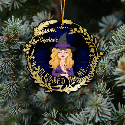 Blessed Home - Personalized Witch Ornament