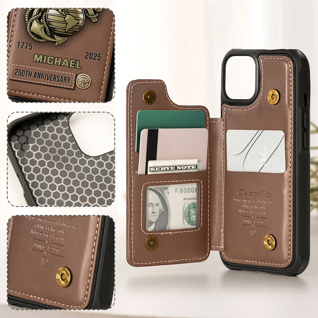 Proud Veteran - Personalized Veteran Wallet Phone Case