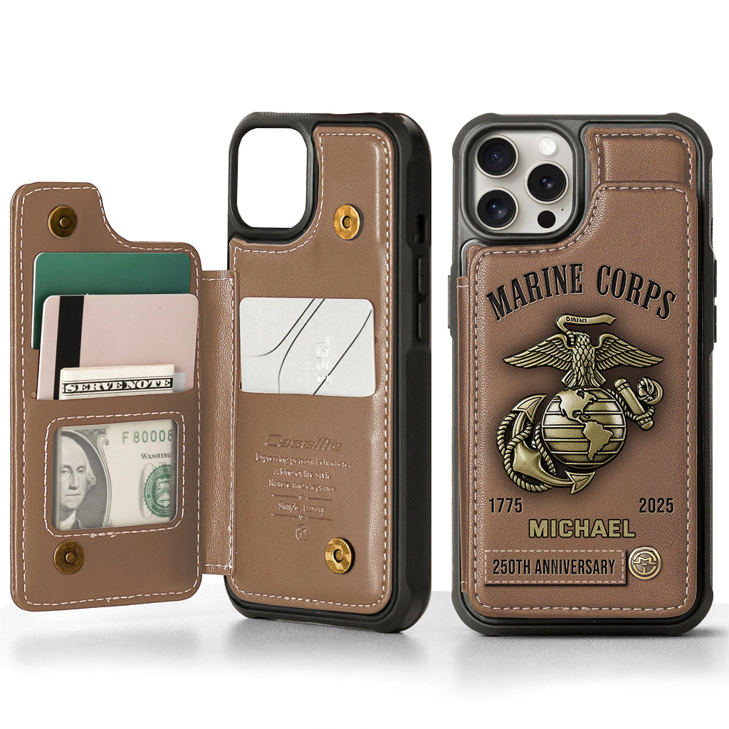 Proud Veteran - Personalized Veteran Wallet Phone Case