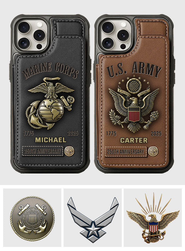 Proud Veteran - Personalized Veteran Wallet Phone Case