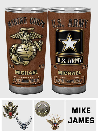 Proud Veteran - Personalized Veteran Tumbler