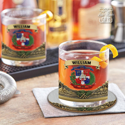 Proud Dominican - Personalized Expats Whiskey Glass