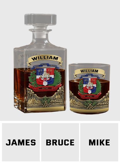 Proud Dominican - Personalized Expats Whiskey Glass