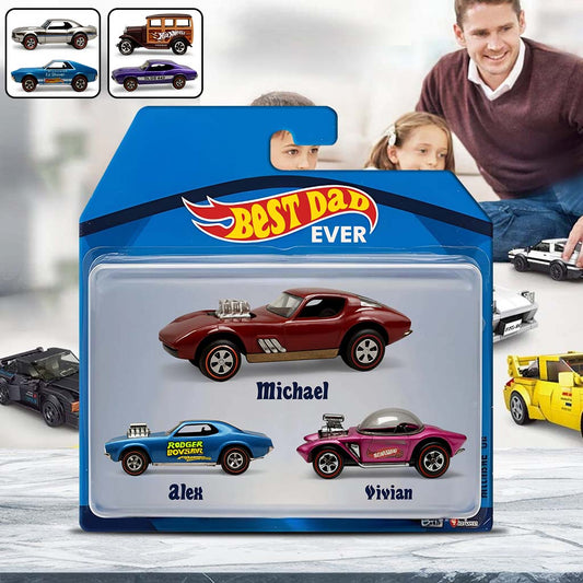 Hot Dads Collect Cars - Personalized Father Custom Shaped Acrylic Plaque