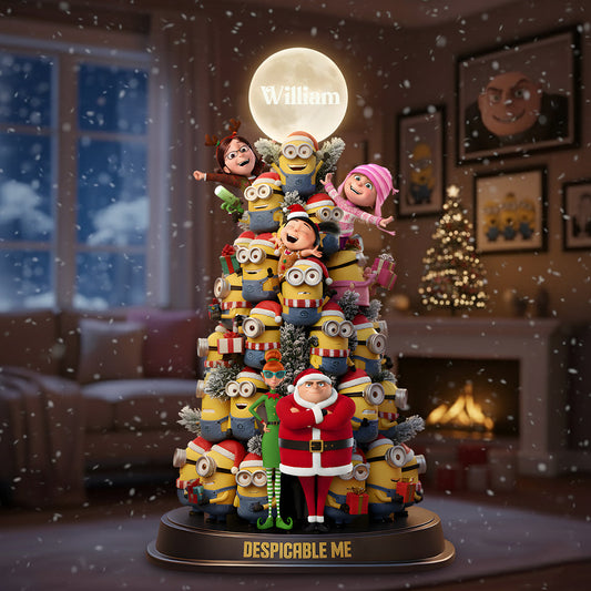 Funny Yellow Crew - Personalized Custom Shaped Acrylic Plaque