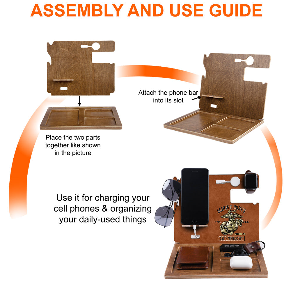 250th Anniversary - Personalized Veteran Docking Station