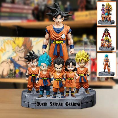 Super Saiyan Grandpa - Personalized Seven Balls Custom Shaped Acrylic Plaque