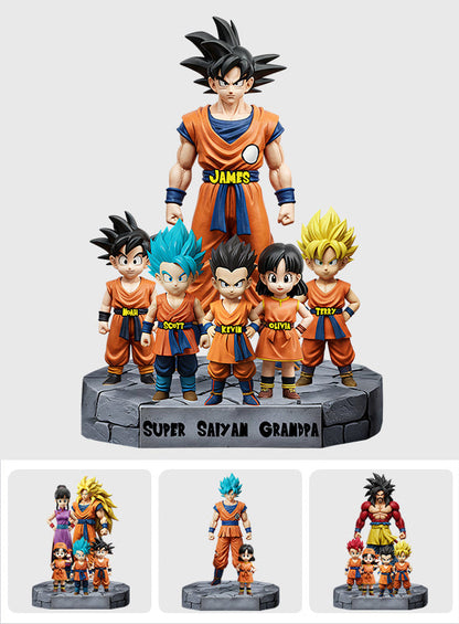 Super Saiyan Grandpa - Personalized Seven Balls Custom Shaped Acrylic Plaque