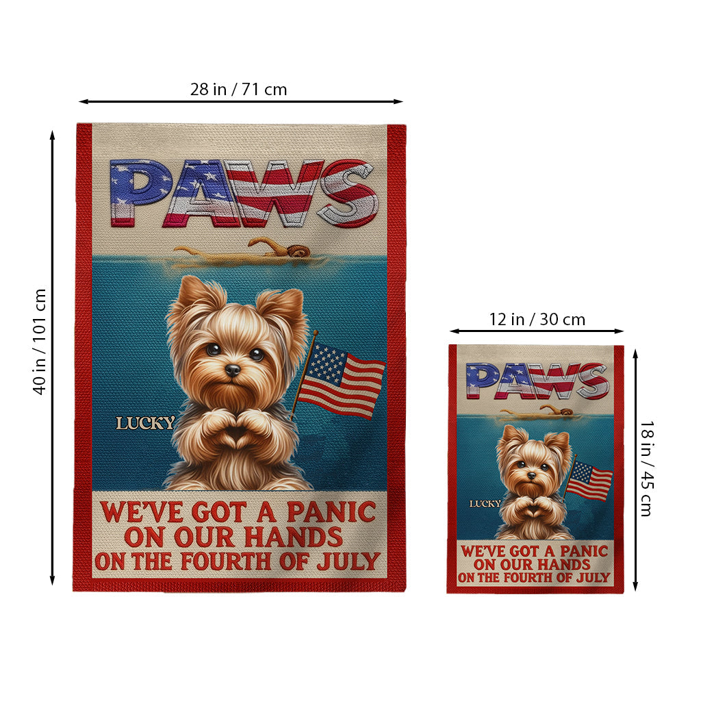 Paws - Personalized Dog Garden Flag
