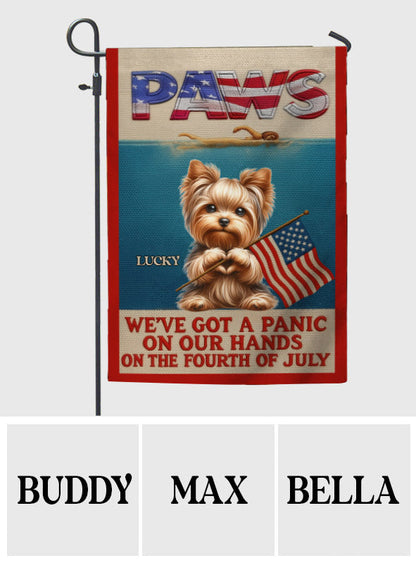 Paws - Personalized Dog Garden Flag