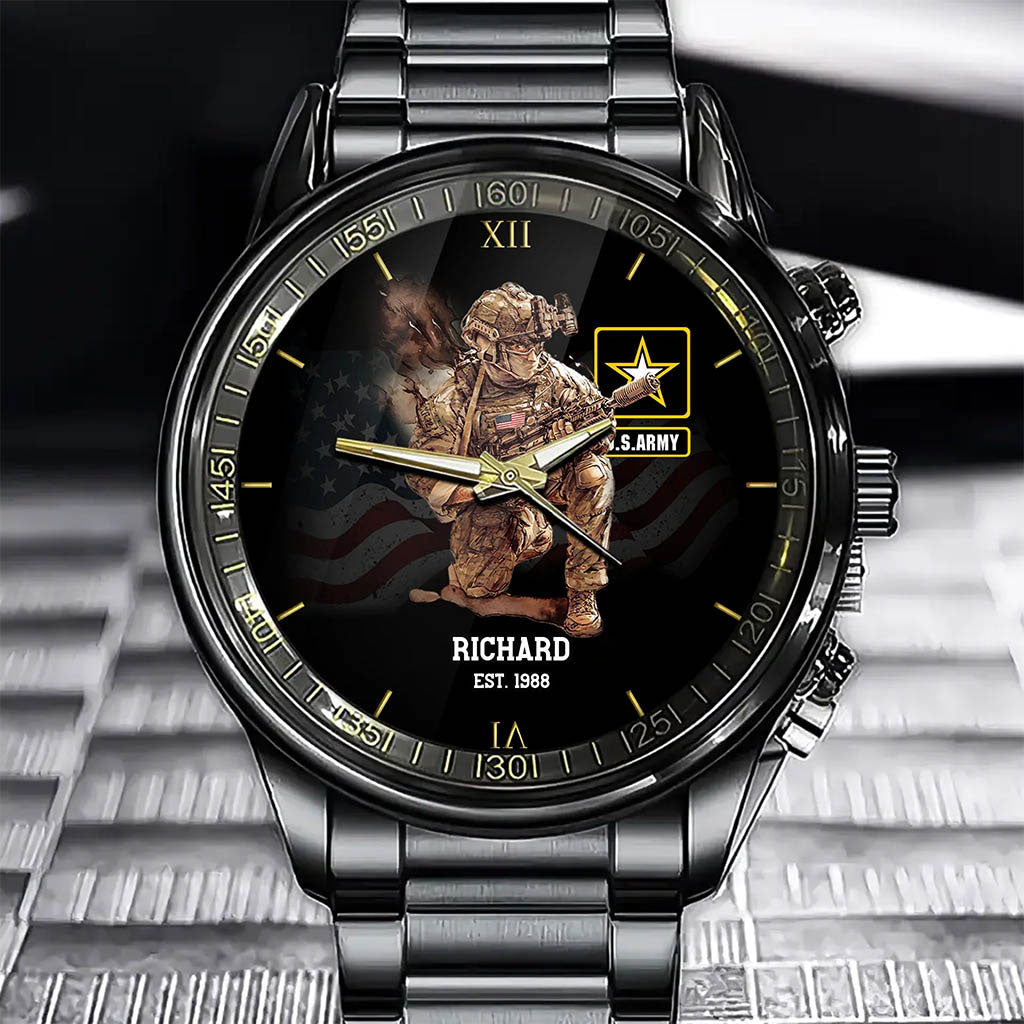 I'm A Soldier - Personalized Veteran Hand Watch