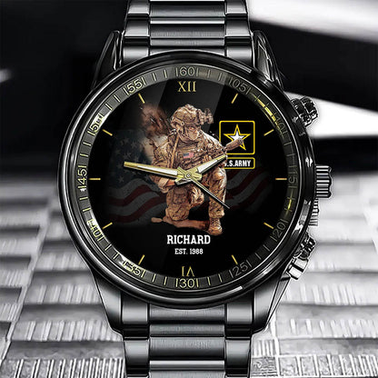 I'm A Soldier - Personalized Veteran Hand Watch