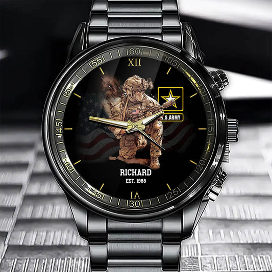 I'm A Soldier - Personalized Veteran Hand Watch