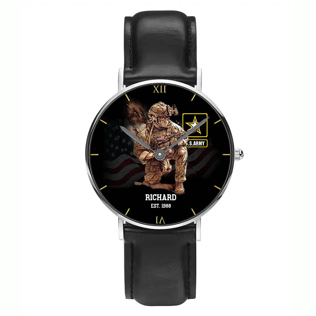 I'm A Soldier - Personalized Veteran Hand Watch