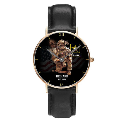 I'm A Soldier - Personalized Veteran Hand Watch