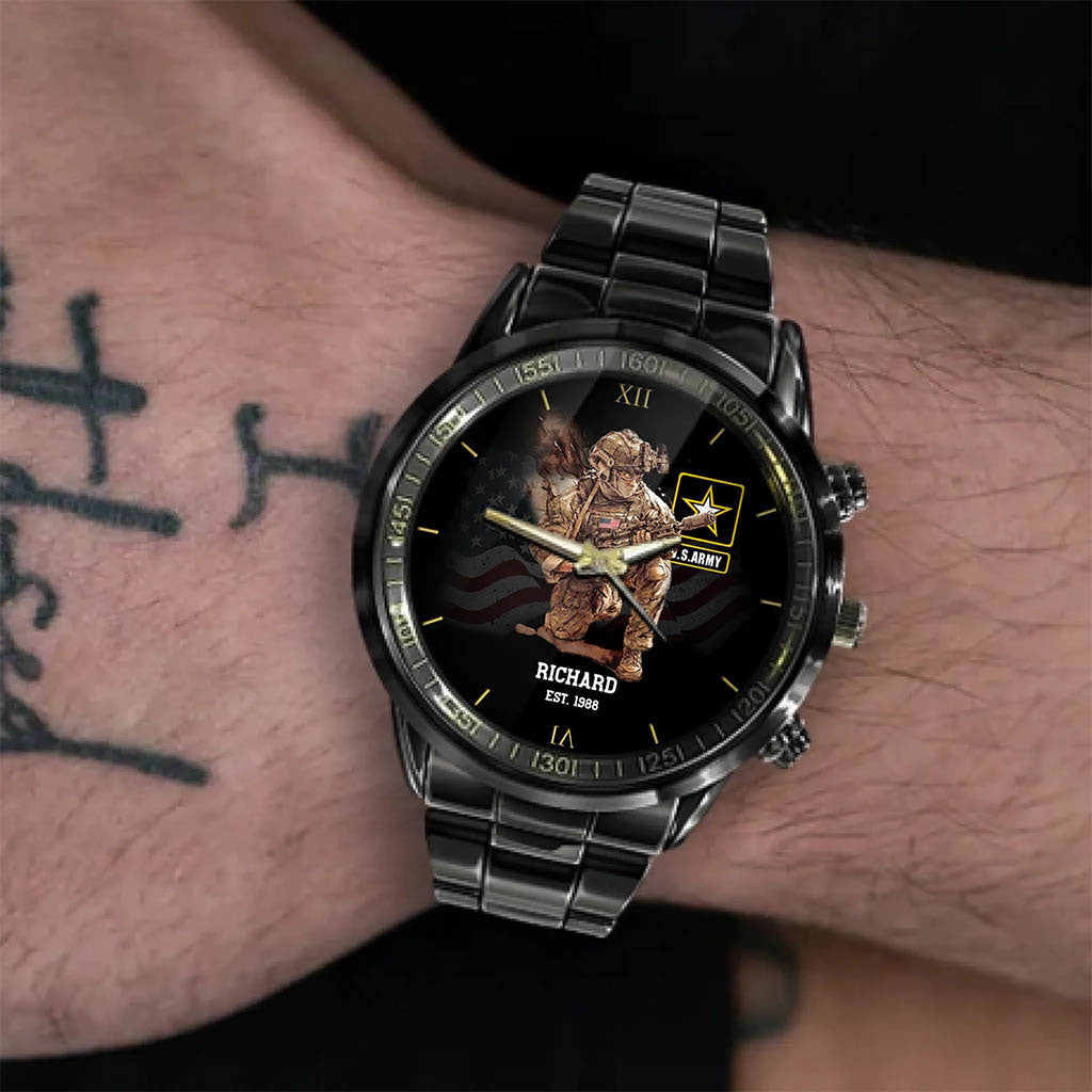 I'm A Soldier - Personalized Veteran Hand Watch