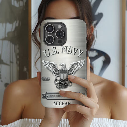Honor, Courage, Commitment - Personalized Veteran Full Print Phone Case