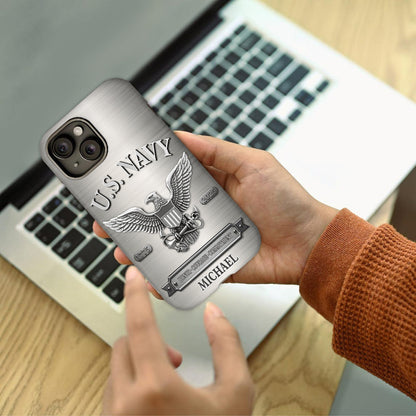 Honor, Courage, Commitment - Personalized Veteran Full Print Phone Case