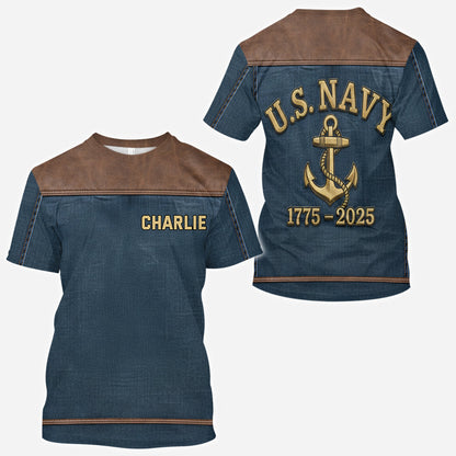 250th Anniversary - Personalized Veteran All Over Shirt